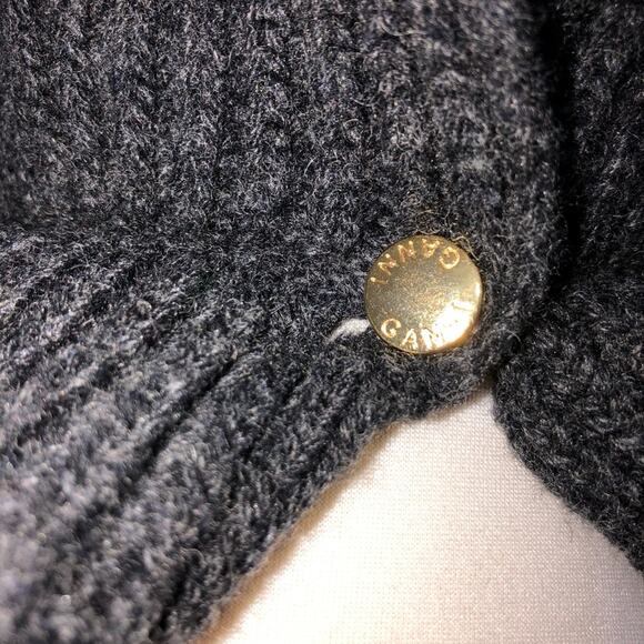 Ganni Phantom Gray Ruffle Open Back Wool Sweater XS NWT - Picture 8 of 12